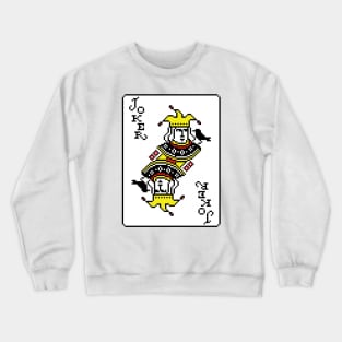 Joker Pixel Art Yellow Crewneck Sweatshirt